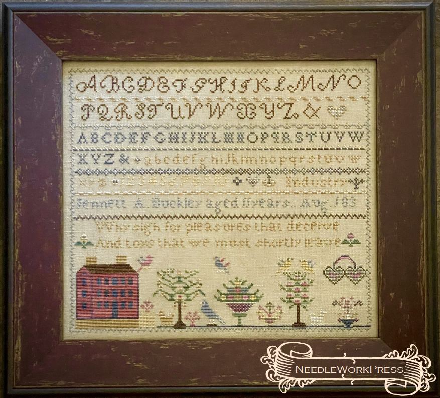 Jennett Buckley Red House Sampler - Cross Stitch Pattern by Needlework Press PREORDER