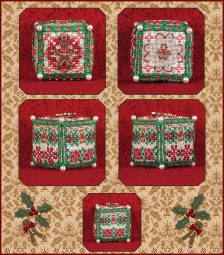 Tiny Ginger Boy Cube 2025 Christmas Ornament - by Just Nan PREORDER