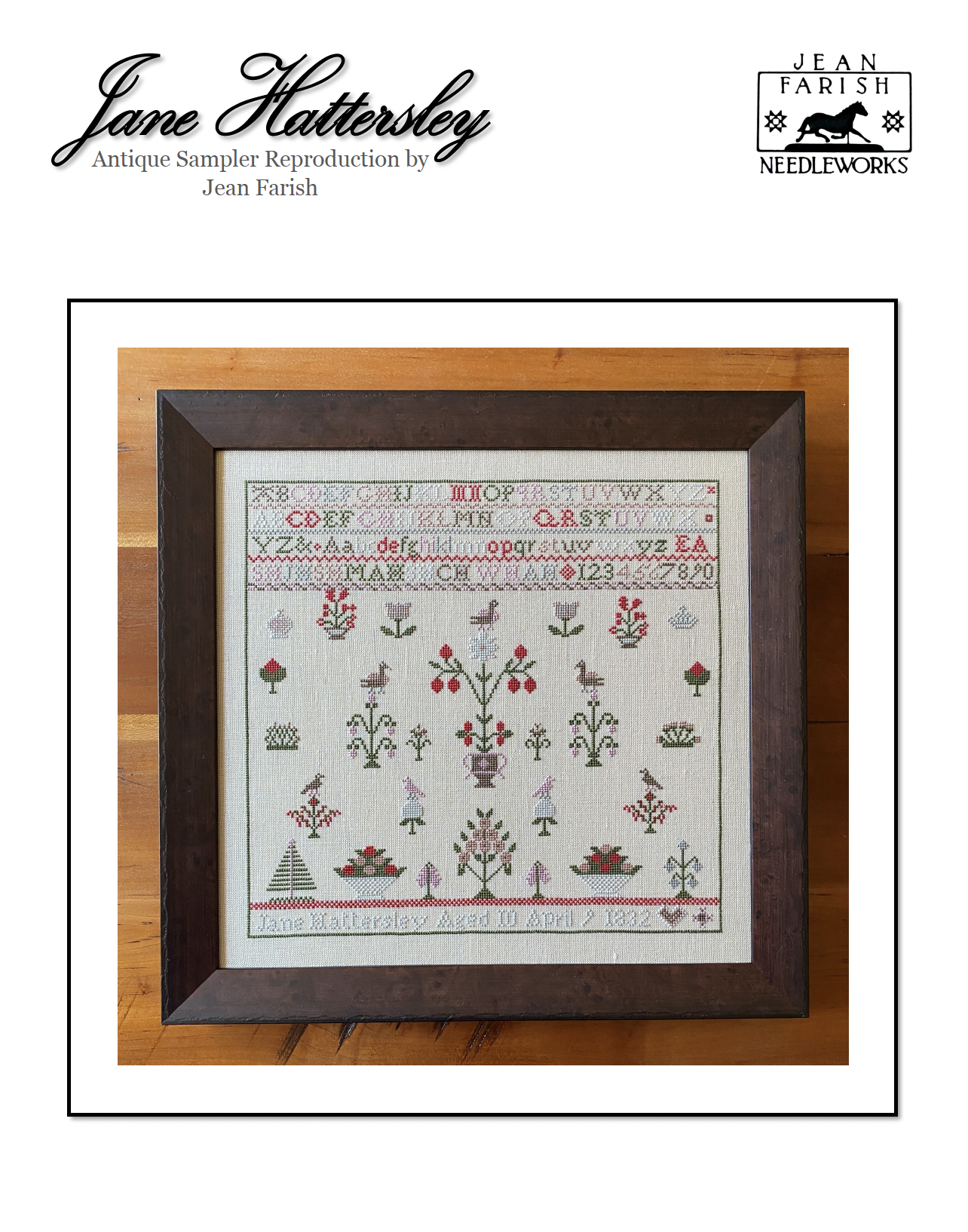 Jane Hattersley - Cross Stitch Pattern by Jean Farish