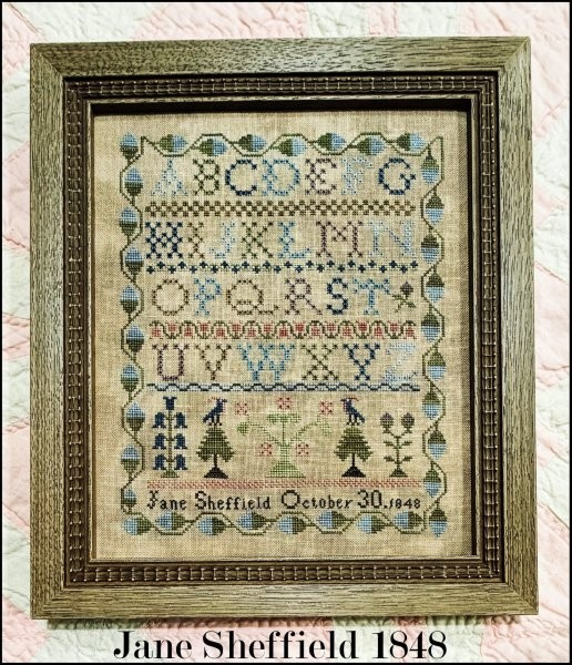 Jane Sheffield 1848 - Cross Stitch Pattern by The Scarlett House PREORDER