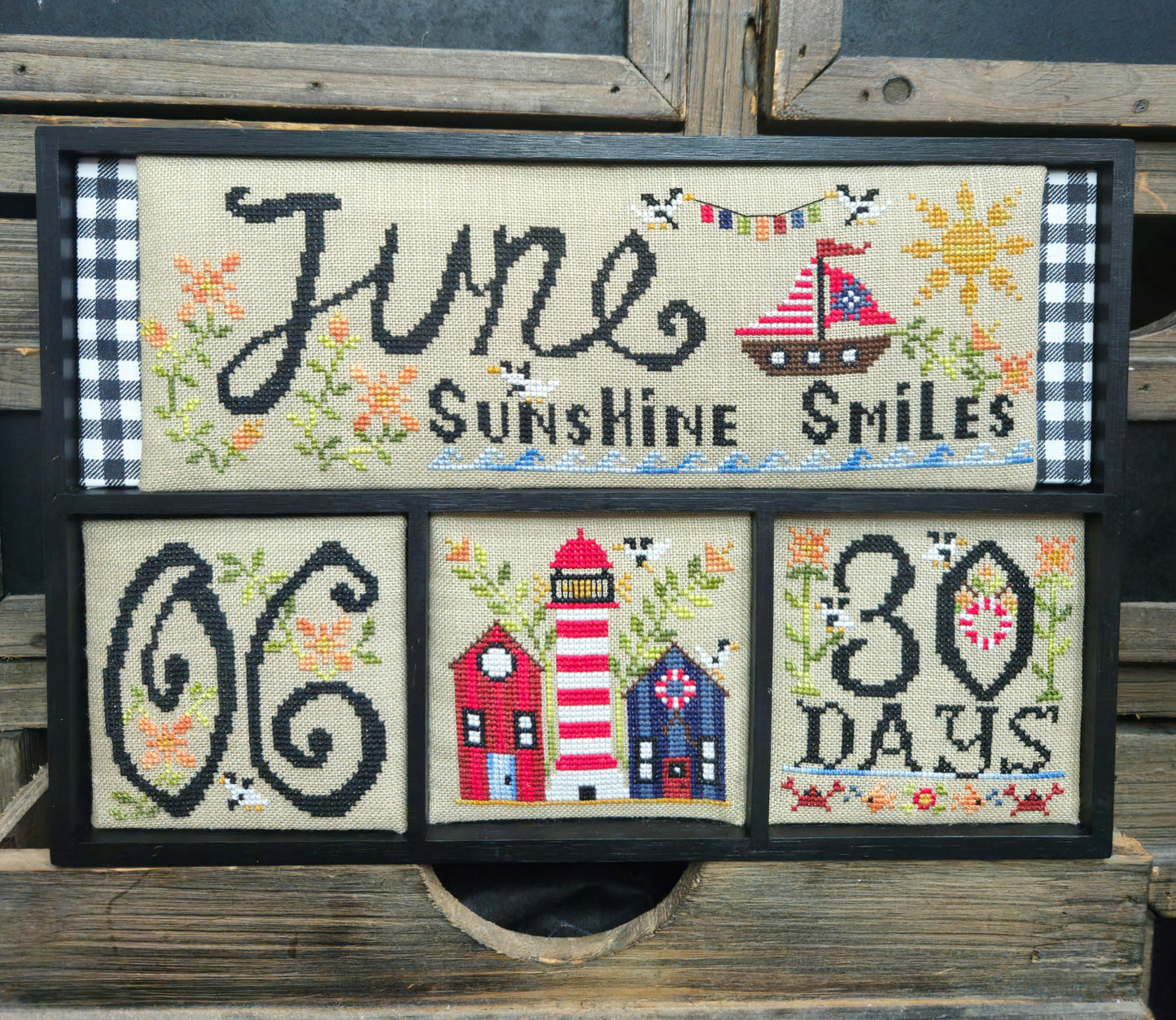 June Sunshine Smiles - Cross Stitch Pattern by Quaint Rose Needlearts PREORDER