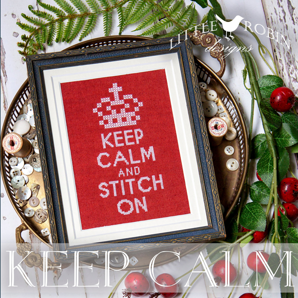 Keep Calm - Cross Stitch Pattern by Little Robin