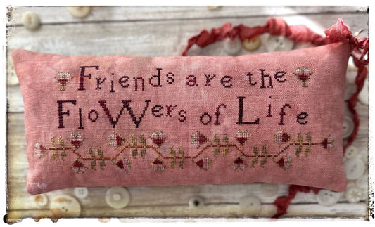Friends are Flowers - Cross stitch pattern by Lucy Beam