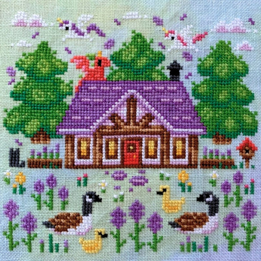 Lavender Farm - Cross Stitch Pattern by FlossyFoxShop