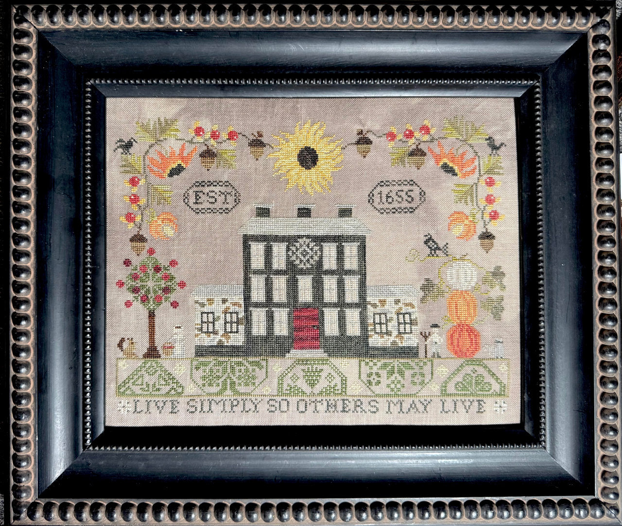 Live Simply - Cross Stitch Pattern by Running with Needles & Scissors PREORDER