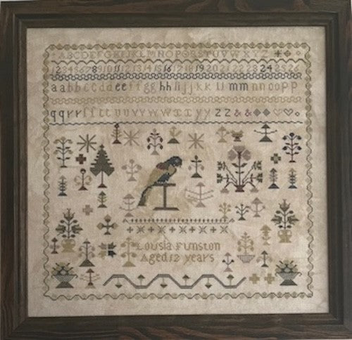 Lousia Funston - Reproduction Sampler Chart by Olde Willow Stitchery