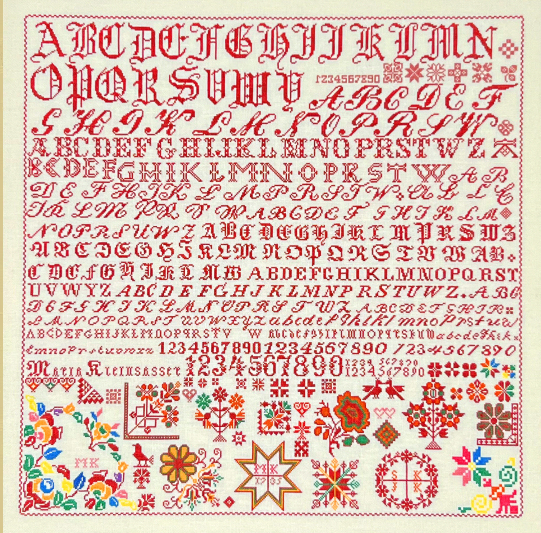 Maria Kleinsasser 1935 - Reproduction Sampler by Queenstown Samplers PREORDER