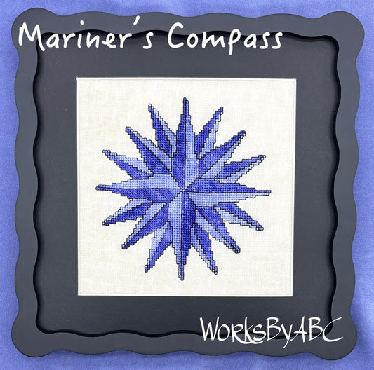 Mariner's Compass - Cross Stitch Pattern by Works by ABC PREORDER