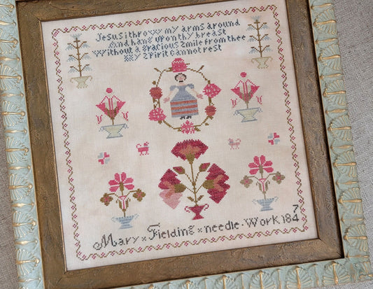 Mary Fielding - Reproduction Sampler Chart by Thread Milk