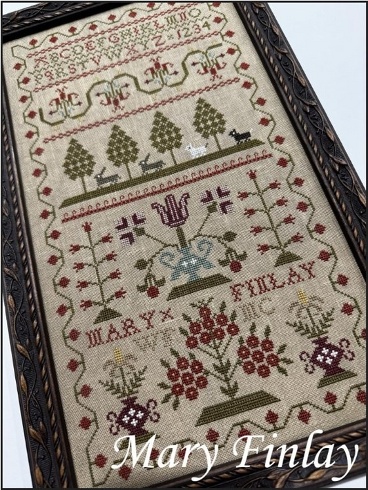 Mary Finlay - Reproduction Sampler pattern by The Scarlett House