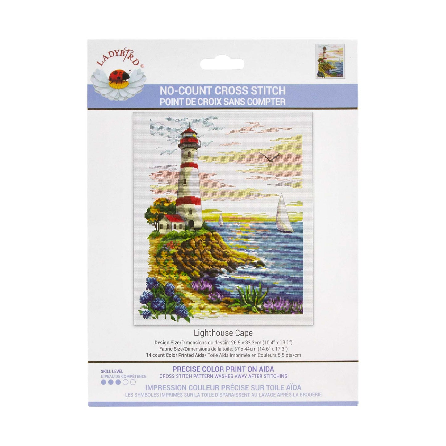 Lighthouse Cape - No-Count Cross Stitch