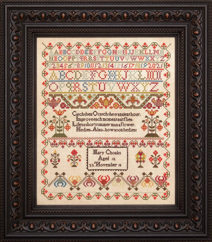 Mary Choaks ~ Reproduction Sampler Pattern by Hands Across the Sea Samplers