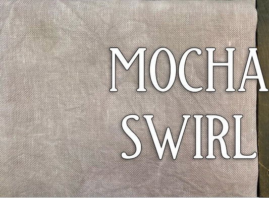 Forbidden Fiber Co Hand Dyed Linen 36, 40 counts - Mocha Swirl