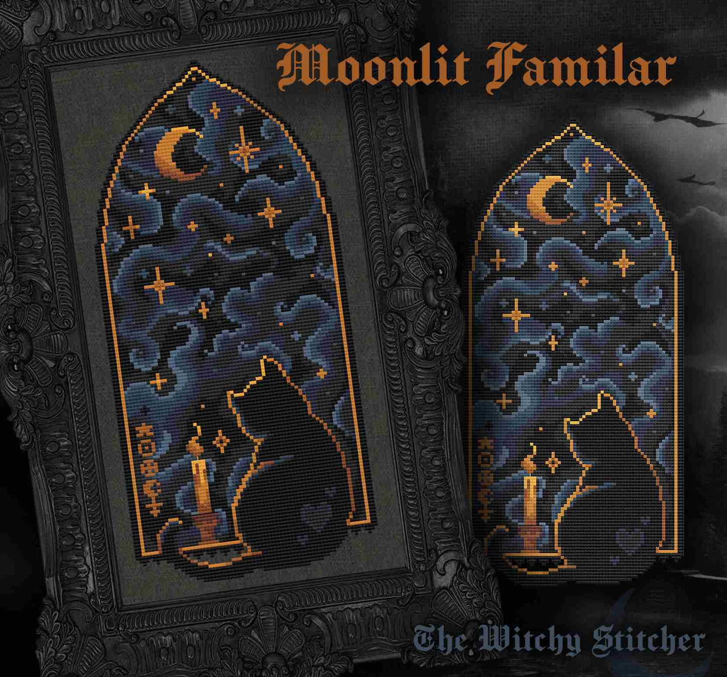Moonlit Familar - Cross Stitch Pattern by The Witchy Stitcher PREORDER