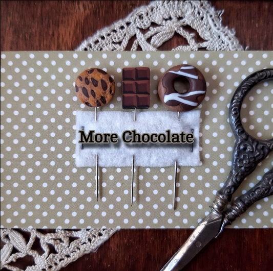 More Chocolate Pin Set by Puntini Puntini