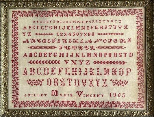 Marie Vincent 1905 - Cross Stitch pattern by Reflets de Soie