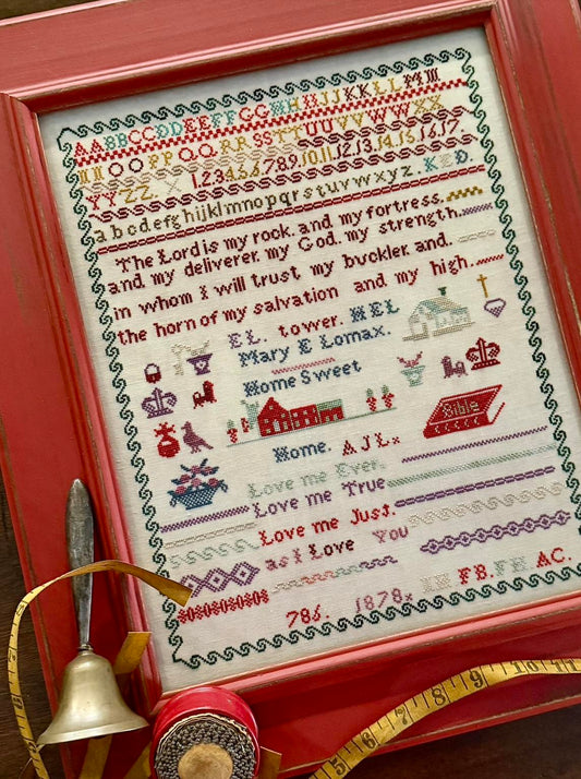 Mary Lomax 1878 - Cross Stitch Pattern by Violets & Verses PREORDER