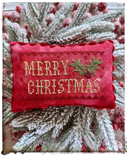 Merry Christmas Holly - Cross Stitch Pattern by Lucy Beam PREORDER