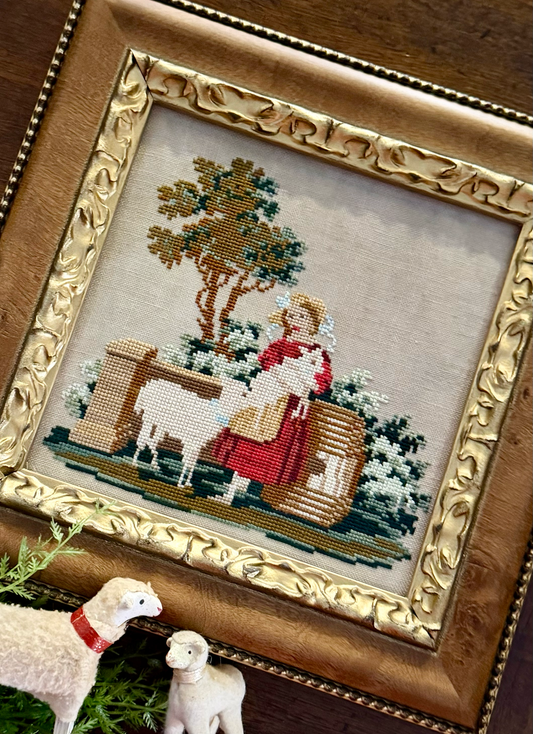 Miss Beau Peep - Cross Stitch Pattern by Violets & Verses PREORDER