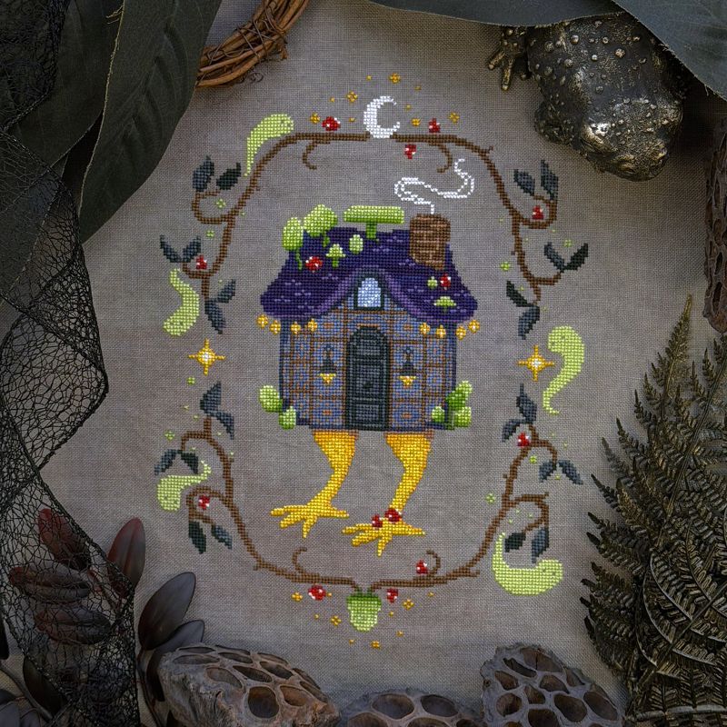 Mushroom Cottage Yaga - Cross Stitch Pattern by The Stitch Crypt PREORDER