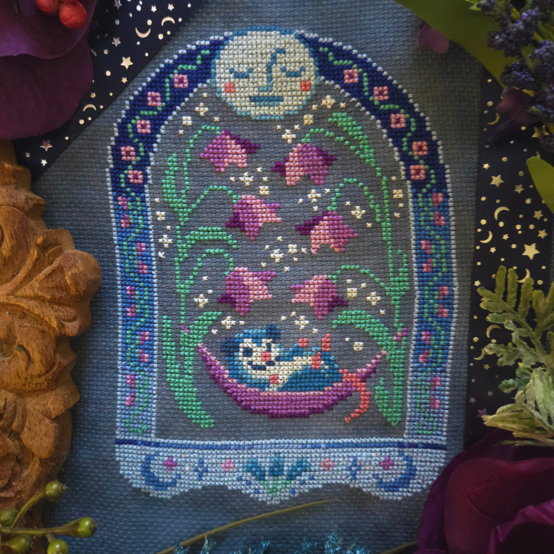 Night Blooms - Cross Stitch Pattern by BAD Stitch PREORDER