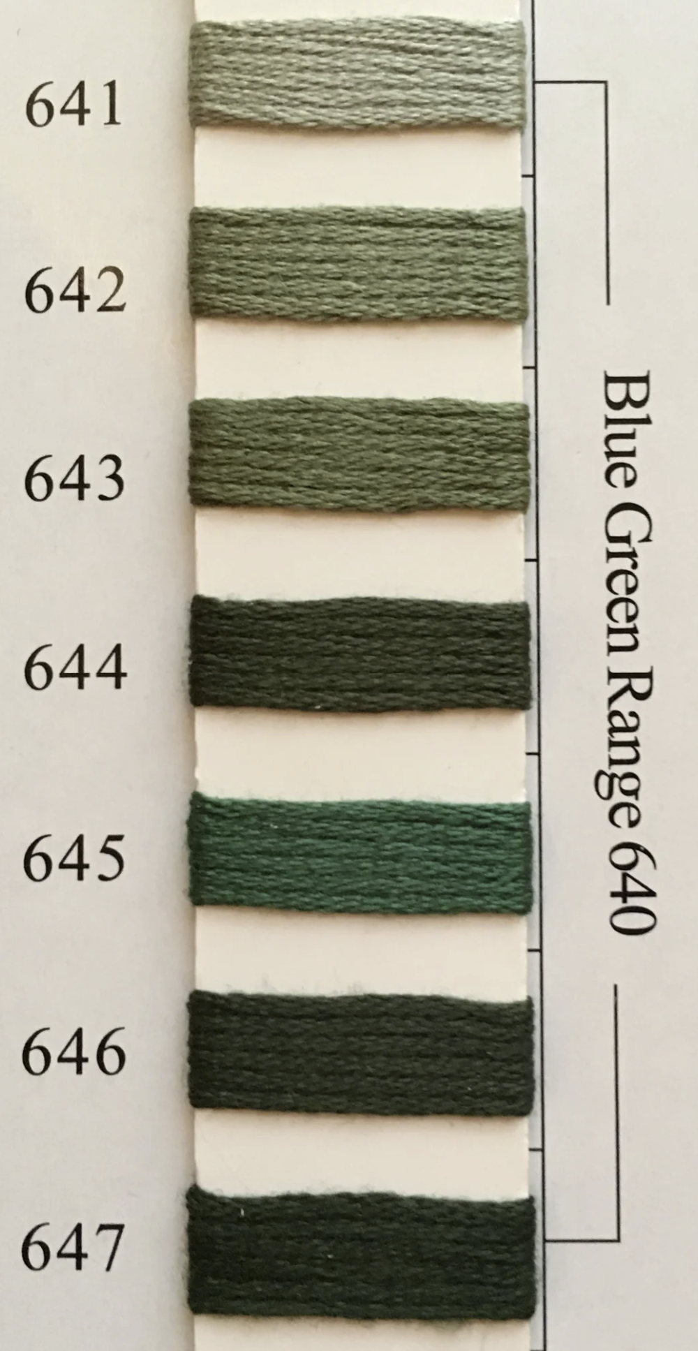 Needlepoint Inc Silk (NPI) 601 - 698
