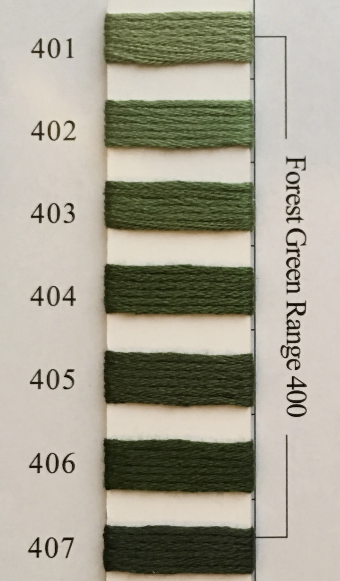 Needlepoint Inc Silk (NPI) 401 - 495