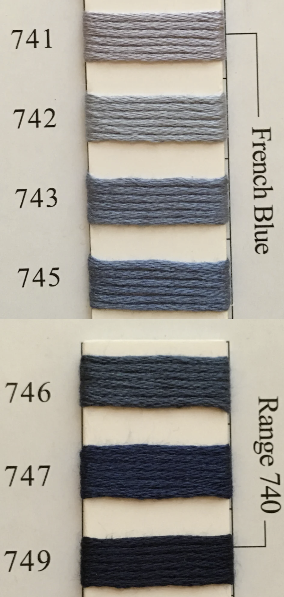 Needlepoint Inc Silk (NPI) 701 - 793