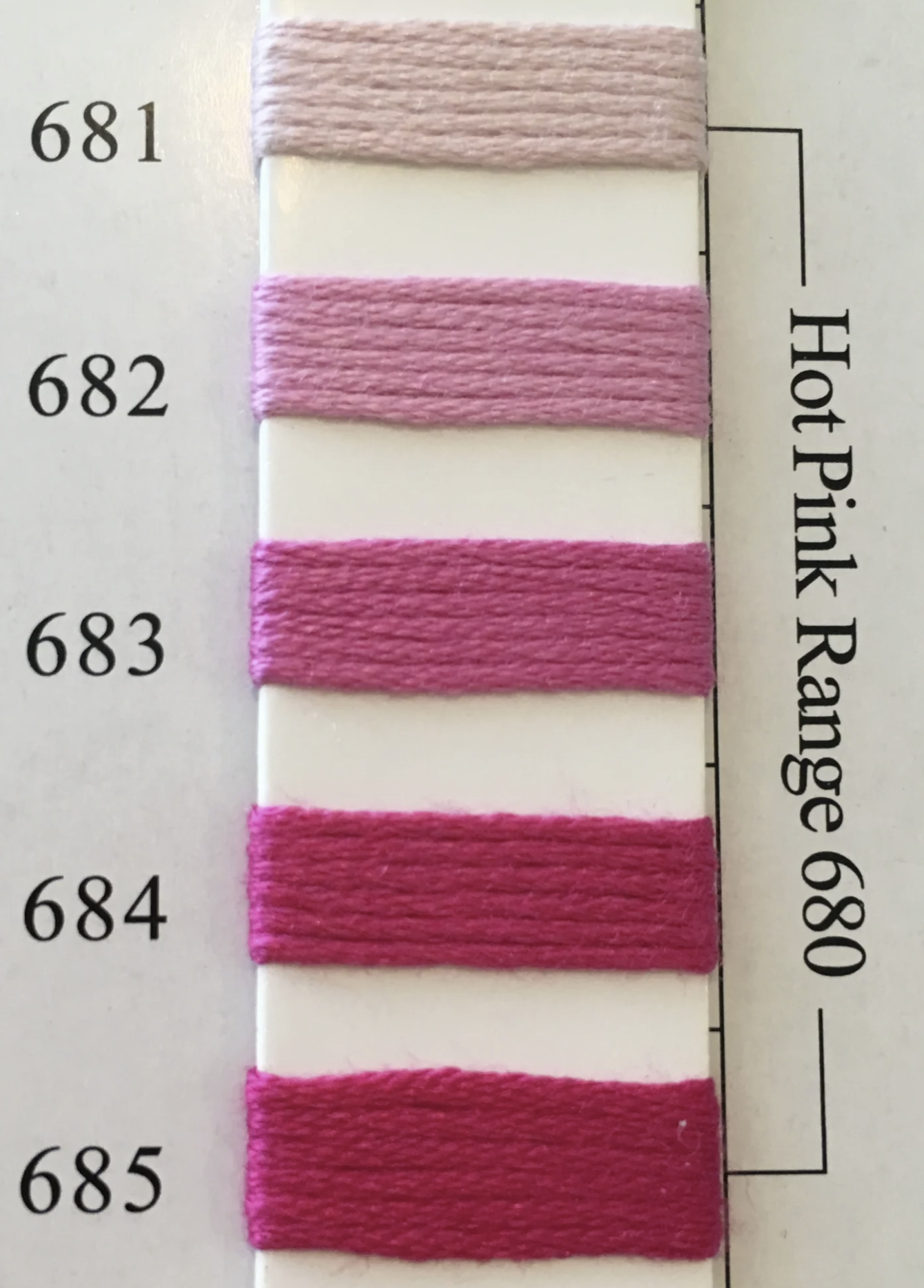 Needlepoint Inc Silk (NPI) 601 - 698