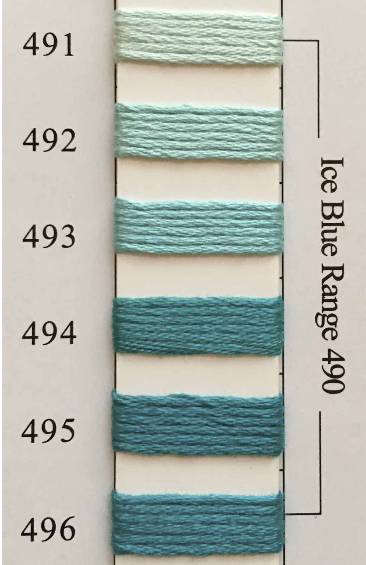 Needlepoint Inc Silk (NPI) 401 - 495