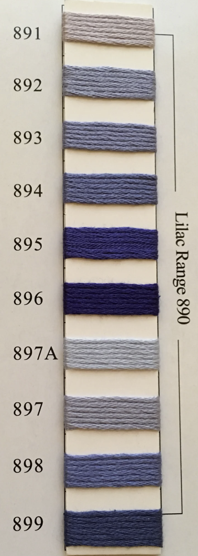Needlepoint Inc Silk (NPI) 800 - 899