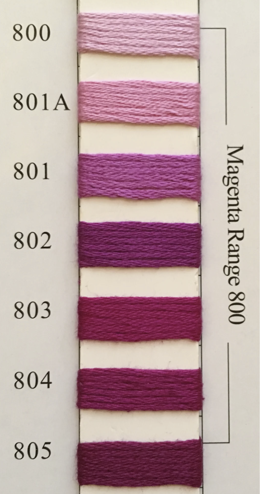 Needlepoint Inc Silk (NPI) 800 - 899
