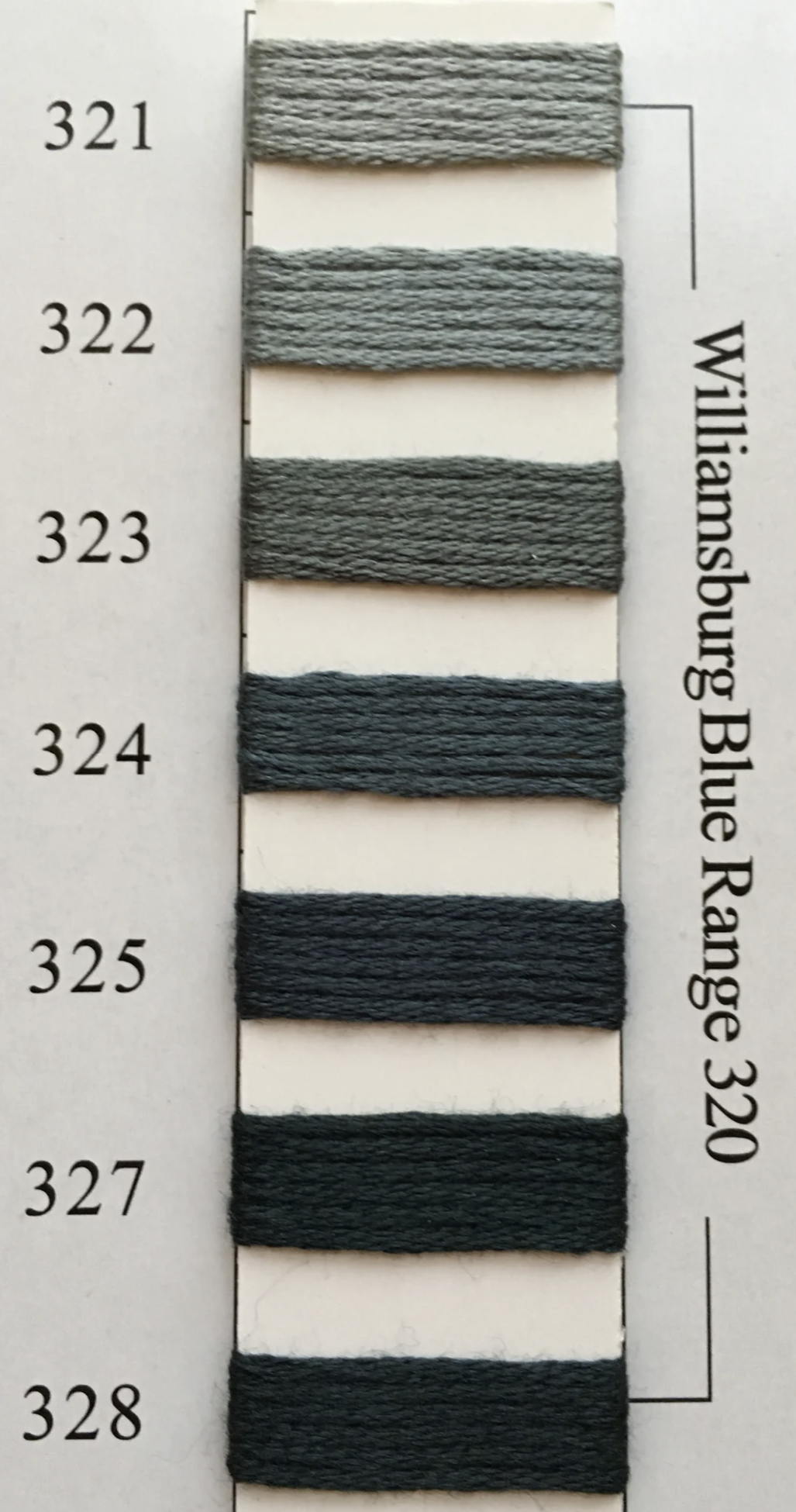 Needlepoint Inc Silk (NPI) 301 - 358