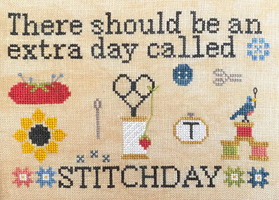 Stitch Day - Cross Stitch Chart by Needle Bling Designs PREORDER