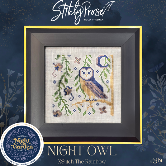 Night Owl - Cross Stitch Pattern by Stitchy Prose PREORDER