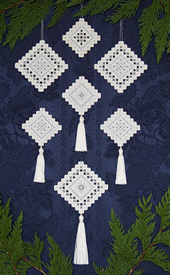 Nordic Winter -Hardanger Ornaments Pattern by X's & Oh's