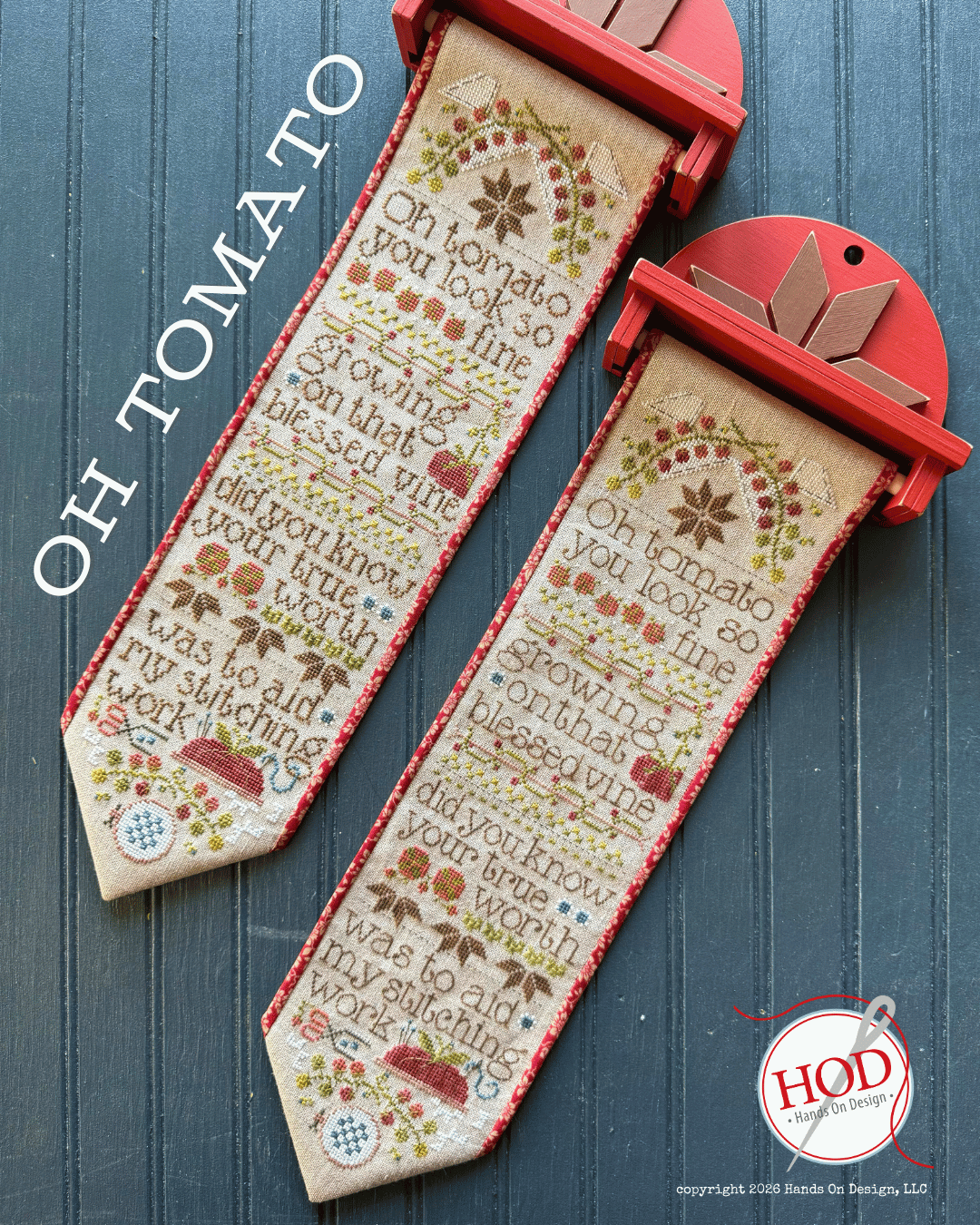Oh Tomato - Cross Stitch Pattern by Hands on Design PREORDER