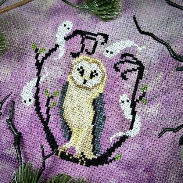 Ominous Owl - Cross Stitch Pattern by The Stitch Crypt