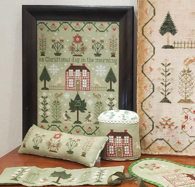 On Christmas Day - Cross Stitch Pattern by Heartstring Samplery - PREORDER