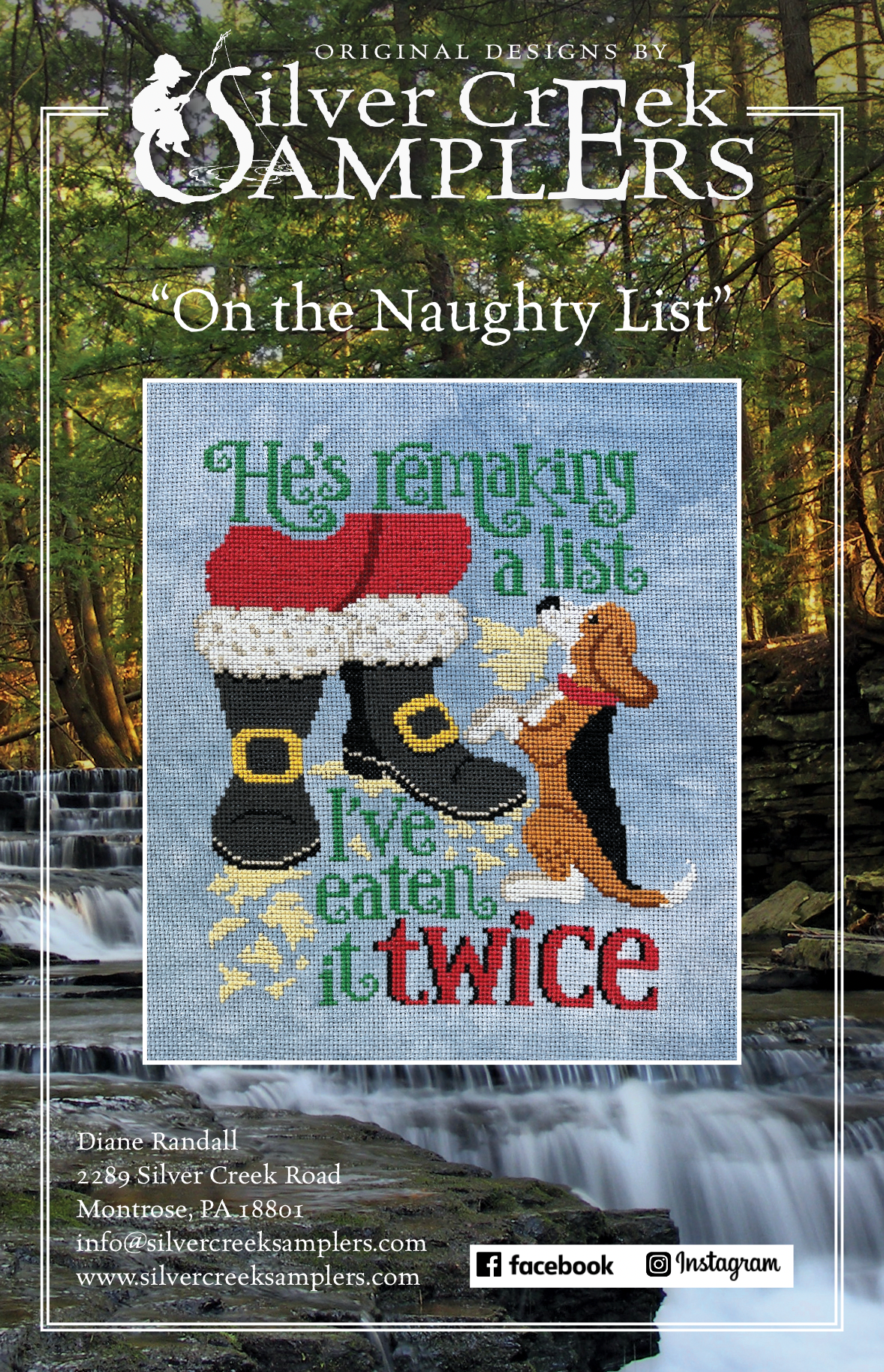 On the Naughty List - Cross Stitch Pattern by Silver Creek Samplers