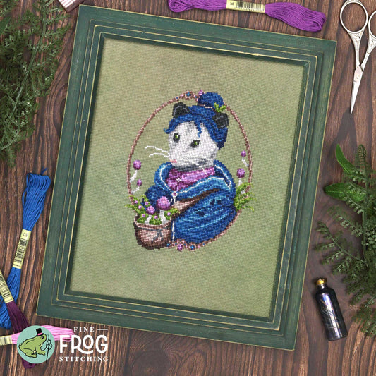 Opossum Forager - Cross Stitch Pattern by Fine Frog Stitching PREORDER