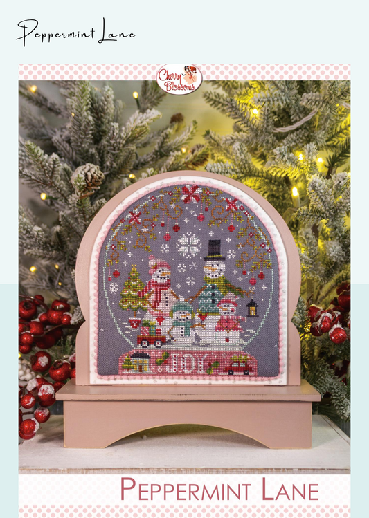 Peppermint Lane - Cross Stitch Pattern by Cherry Blossoms PREORDER