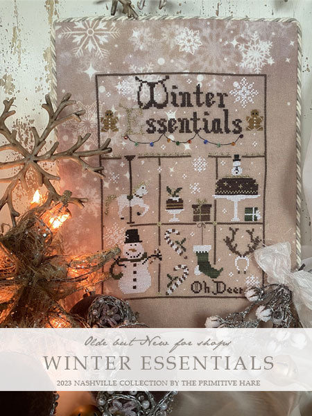 Winter Essentials - Cross Stitch Pattern by Primitive Hare