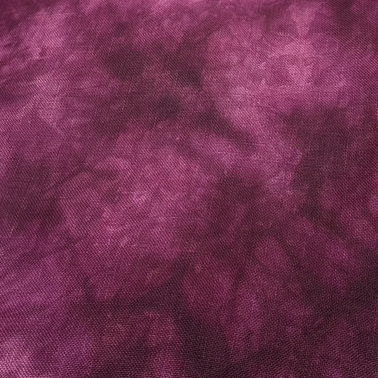 32 count Hand Dyed Linen - Plum Hallowed by Fiberlicious Yummy Fibers