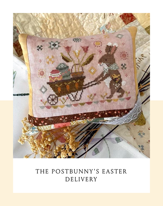 The Postbunny's Easter Delivery - Cross Stitch Pattern by Blueberry Ridge PREORDER