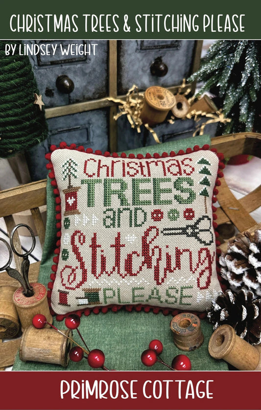 Christmas Trees & Stitching Please - Cross Stitch Pattern Booklet by Primrose Cottage