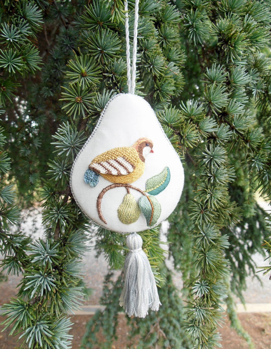 Raised Embroidery Kit - Partridge in a Pear by Anna Scott