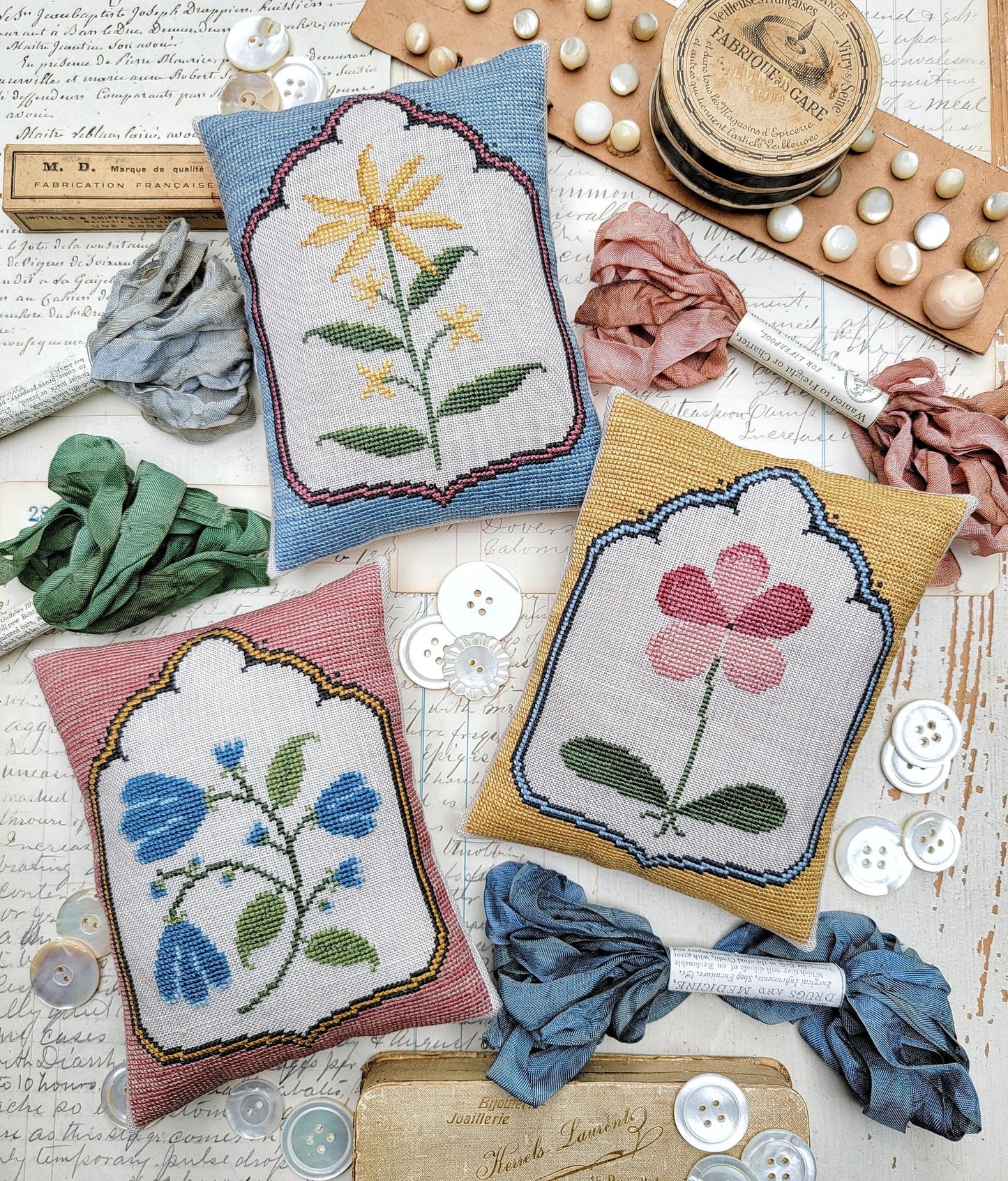 Petal Collection - Cross Stitch Pattern by Hello From Liz Mathews