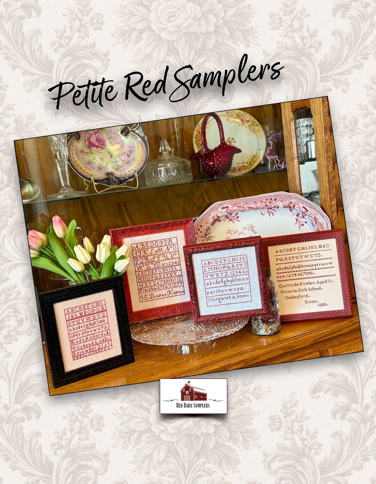 Petite Red Samplers - Reproduction Sampler Pattern by Red Barn Samplers PREORDER
