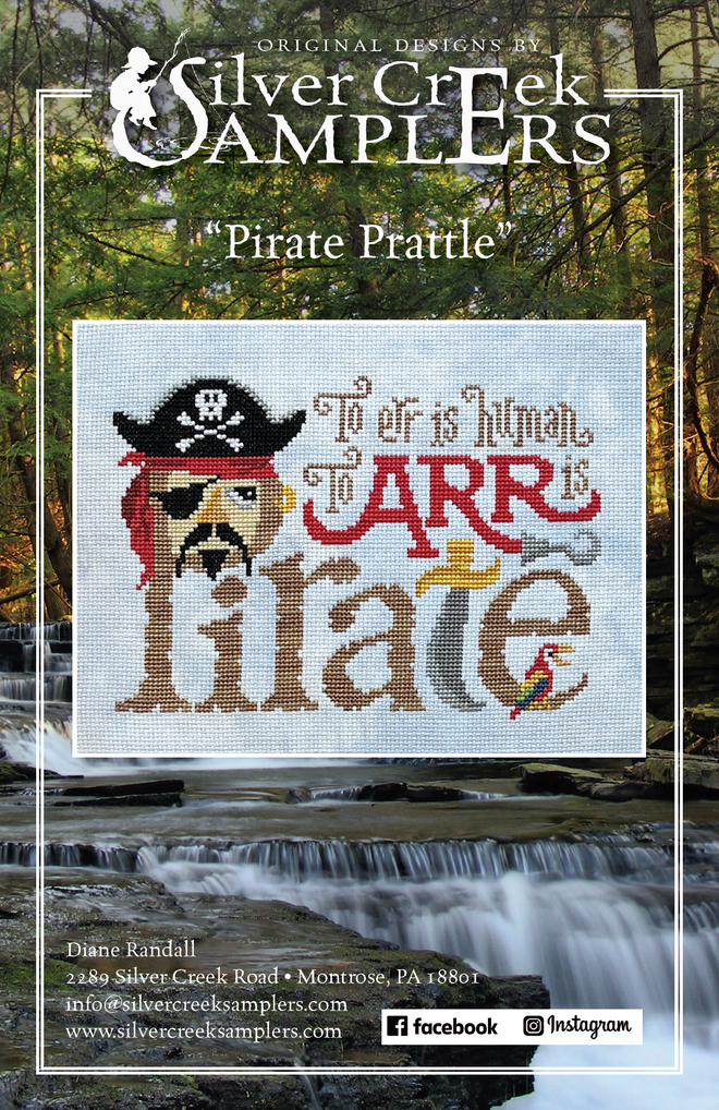 Pirate Prattle- Cross Stitch Pattern by Silver Creek Samplers